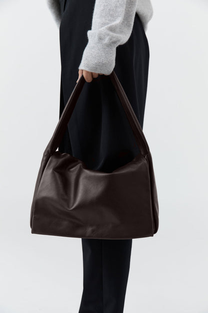 St Agni | Soft Everyday Satchel - Coffee