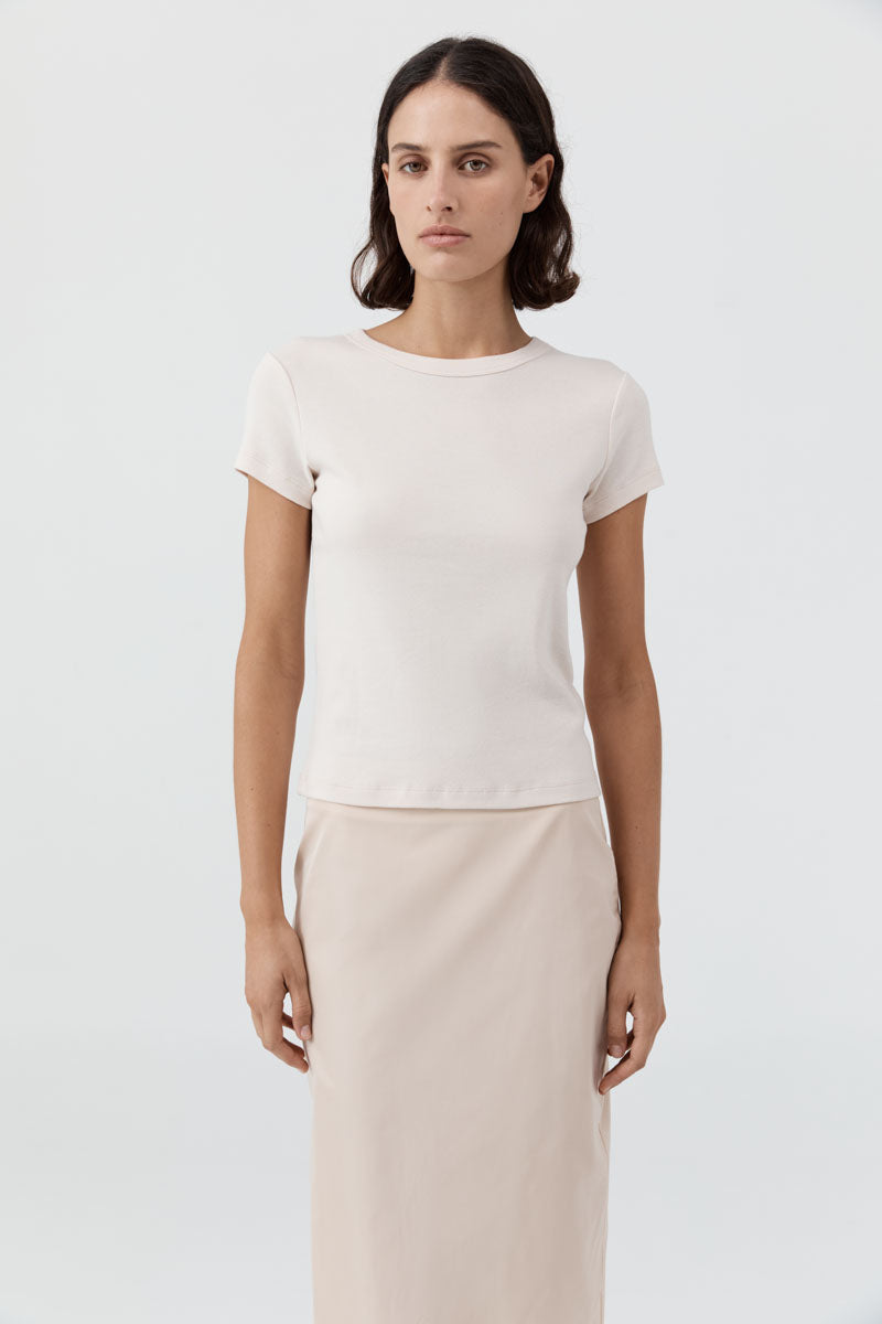 St Agni | Organic Cotton Baby Tee - Shell Pink