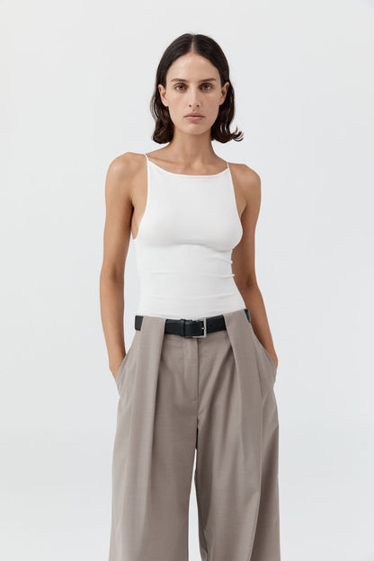 St Agni | Square Neck Top - Off White
