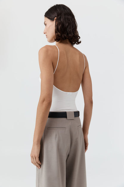 St Agni | Square Neck Top - Off White