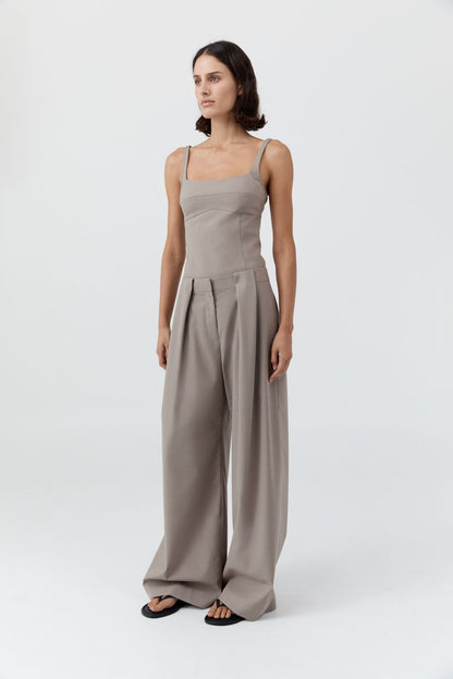 St Agni | Tailored Bustier Top - Mousse