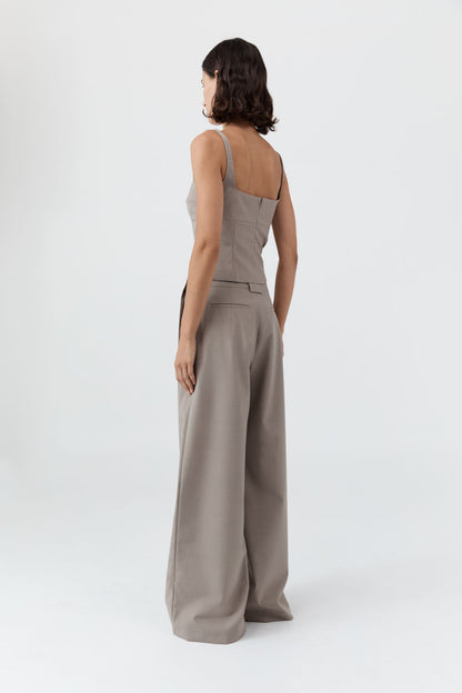 St Agni | Tailored Bustier Top - Mousse