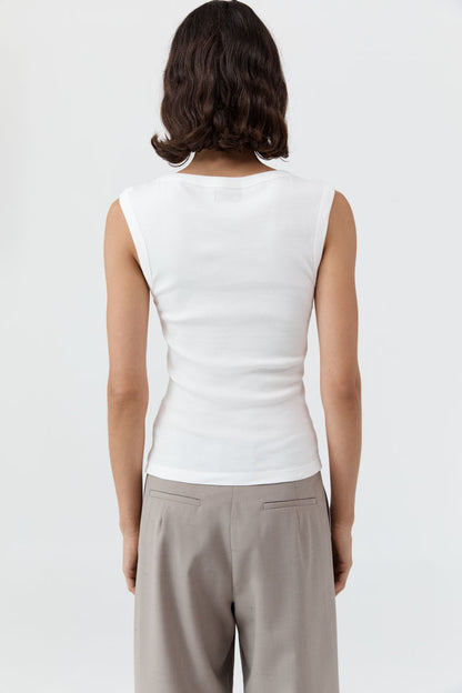 St Agni | Organic Cotton 90s Top - White