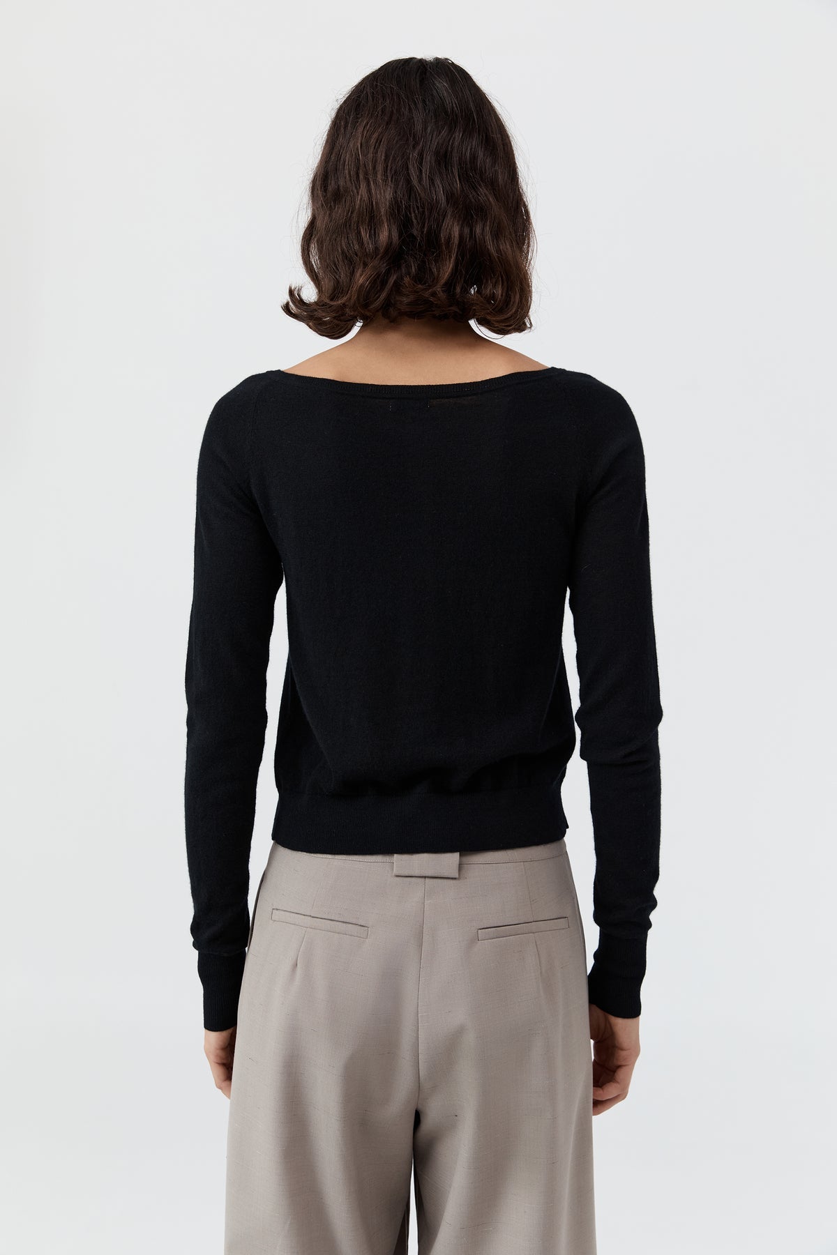 St Agni | Merino Wool Ballet Cardi - Black