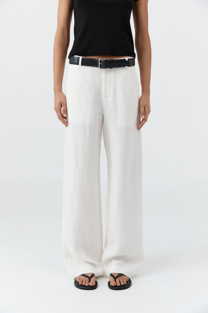 St Agni | Fine Band Carter Trousers - Off White
