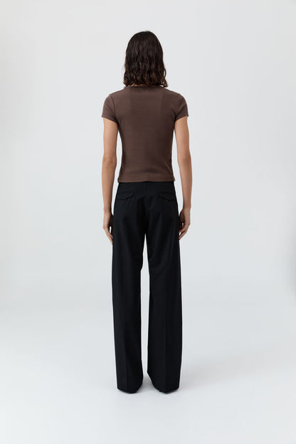 St Agni | Organic Cotton Baby Tee - Fudge