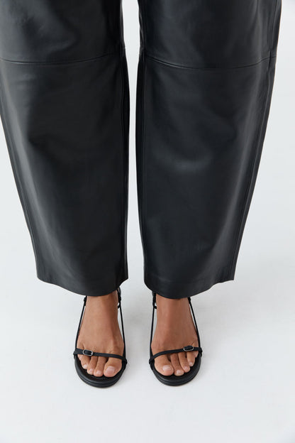 St Agni | Petit Belt Sling Back Heel - Black