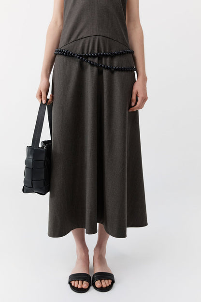 St Agni | New Woven Mini Tote - Black