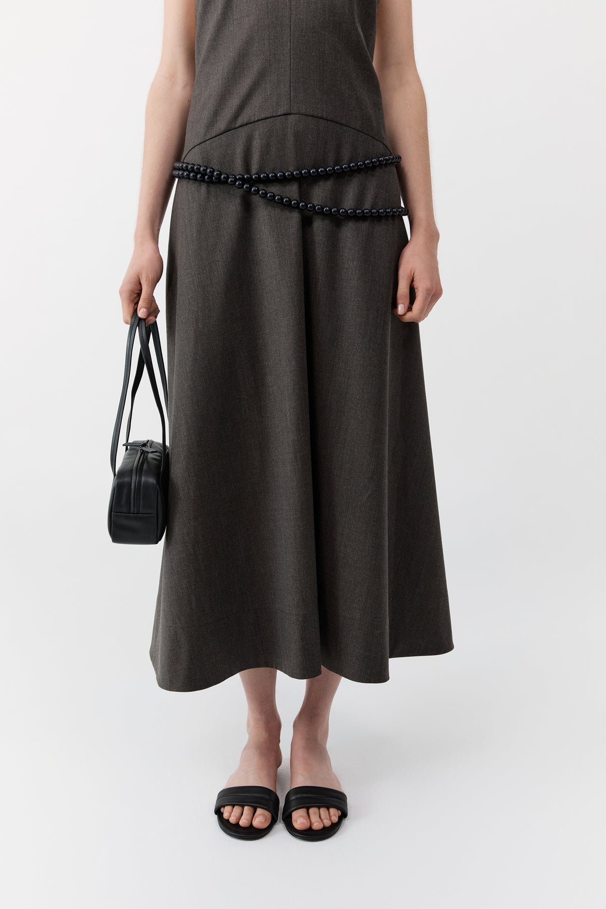 St Agni | Petit Dual Zip Bag - Black