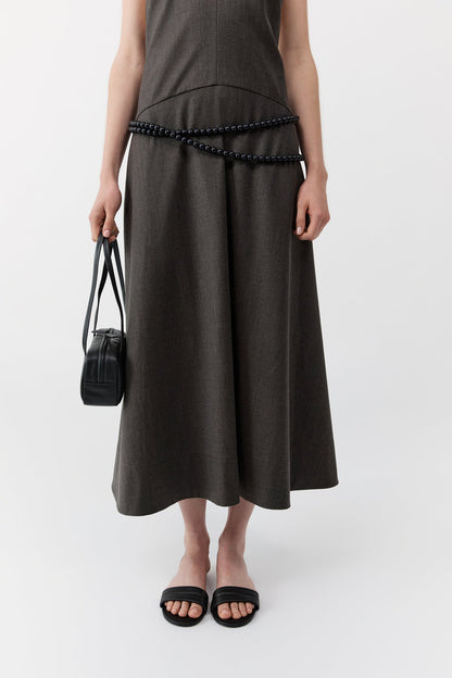 St Agni | Petit Dual Zip Bag - Black