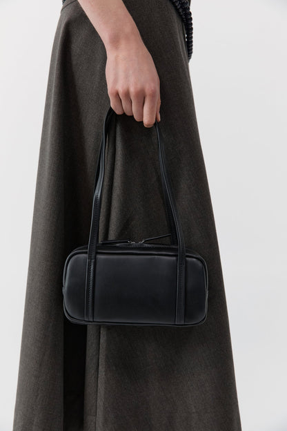 St Agni | Petit Dual Zip Bag - Black