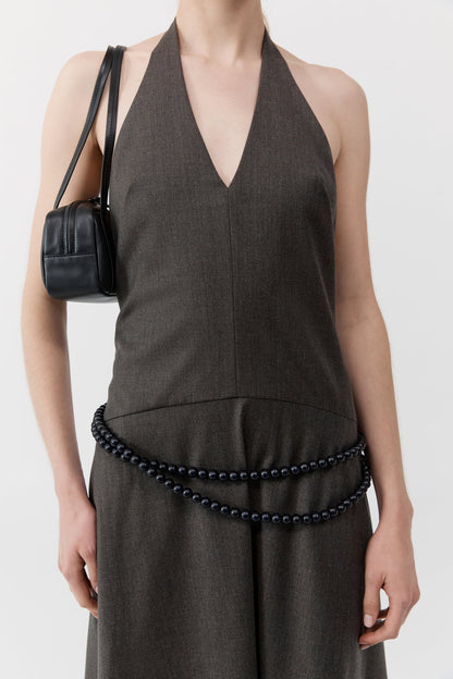 St Agni | Petit Dual Zip Bag - Black