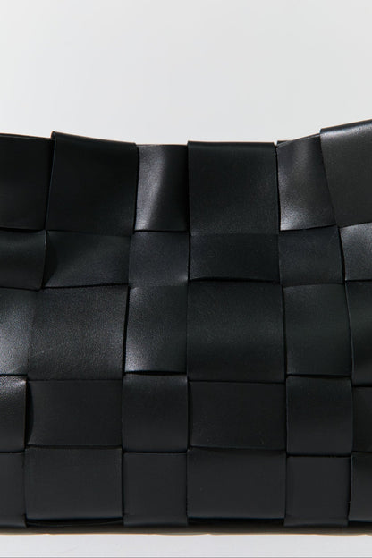 St Agni | New Woven Mini Tote - Black