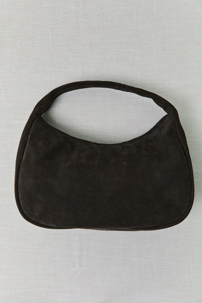 St Agni | Suede Large Bon Bon Bag - Coffee