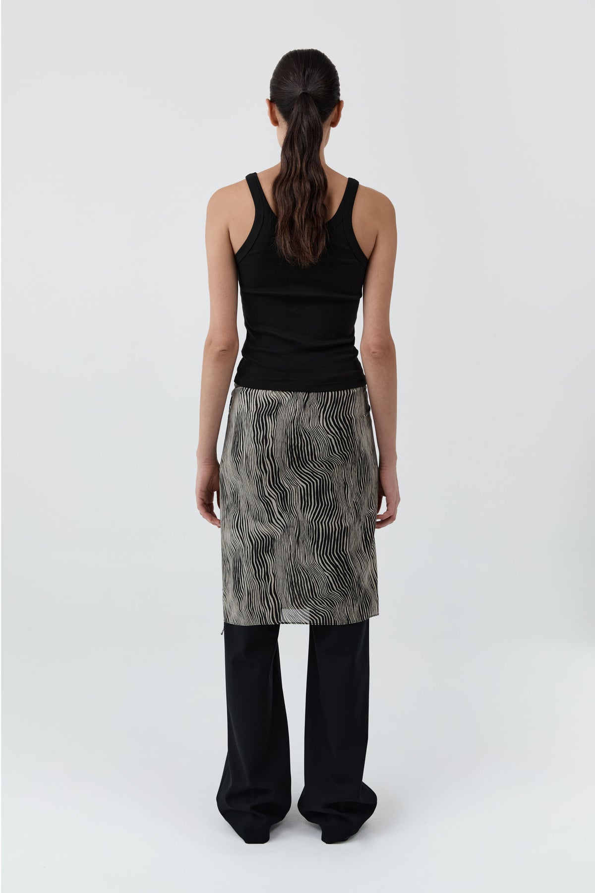 St Agni | Savannah Silk Wrap Skirt - Sand