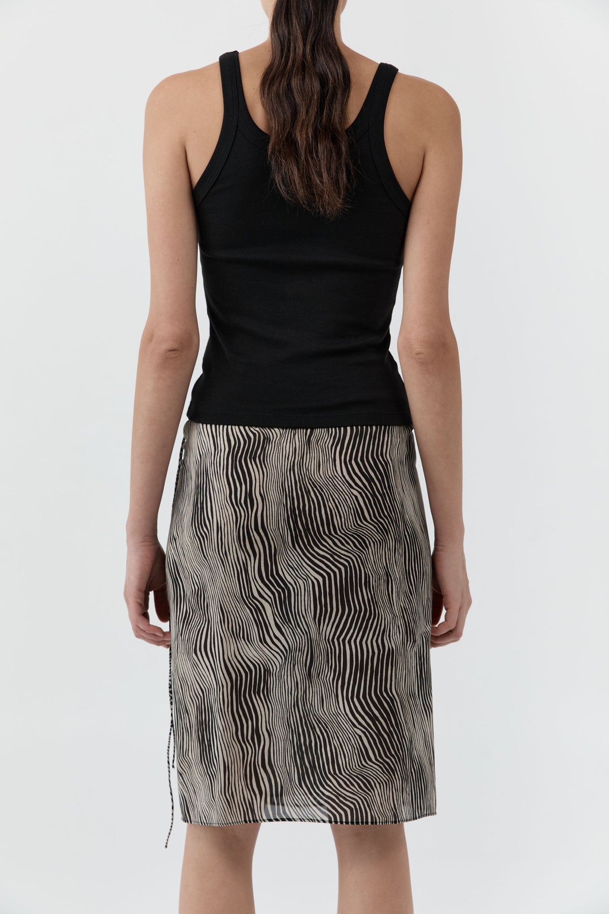 St Agni | Savannah Silk Wrap Skirt - Sand