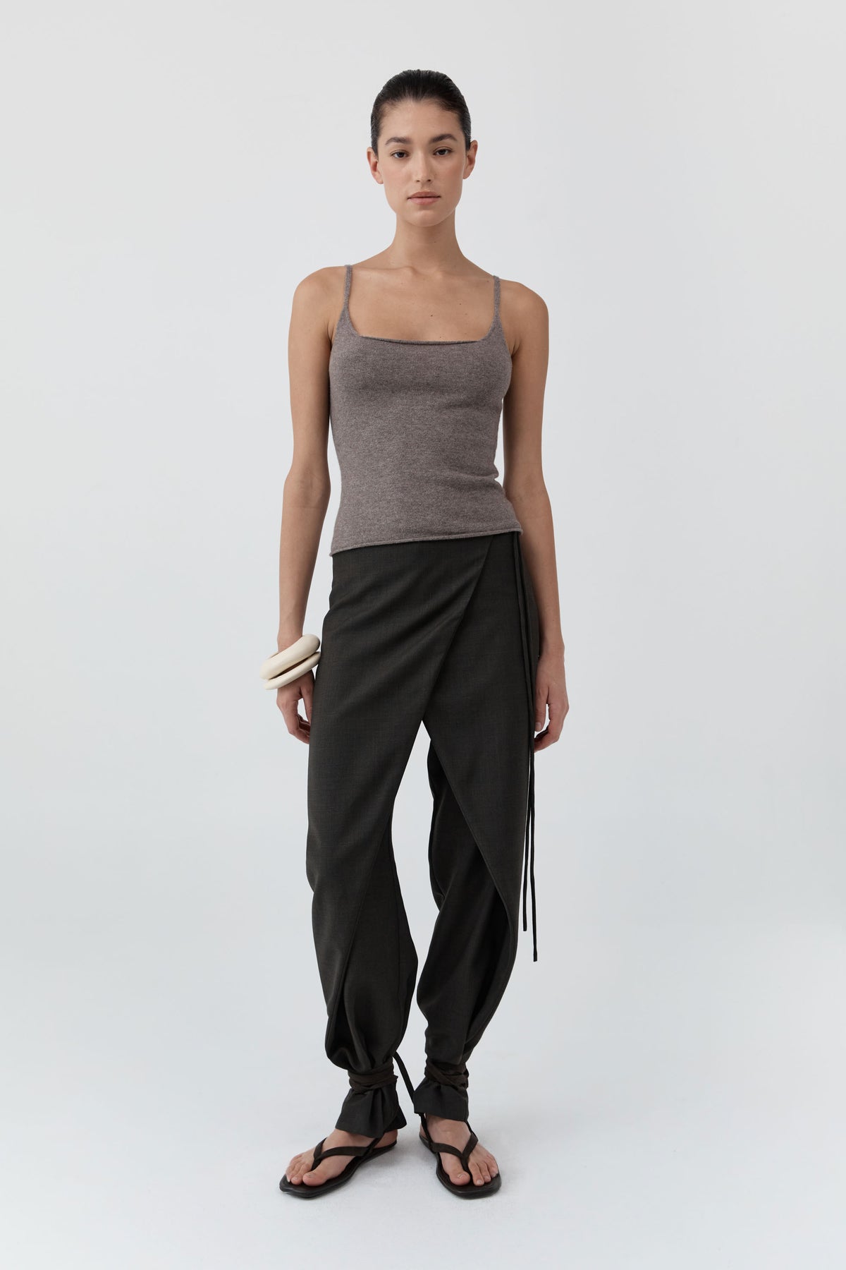 St Agni | Merino Wool Slim Tank - Vapor