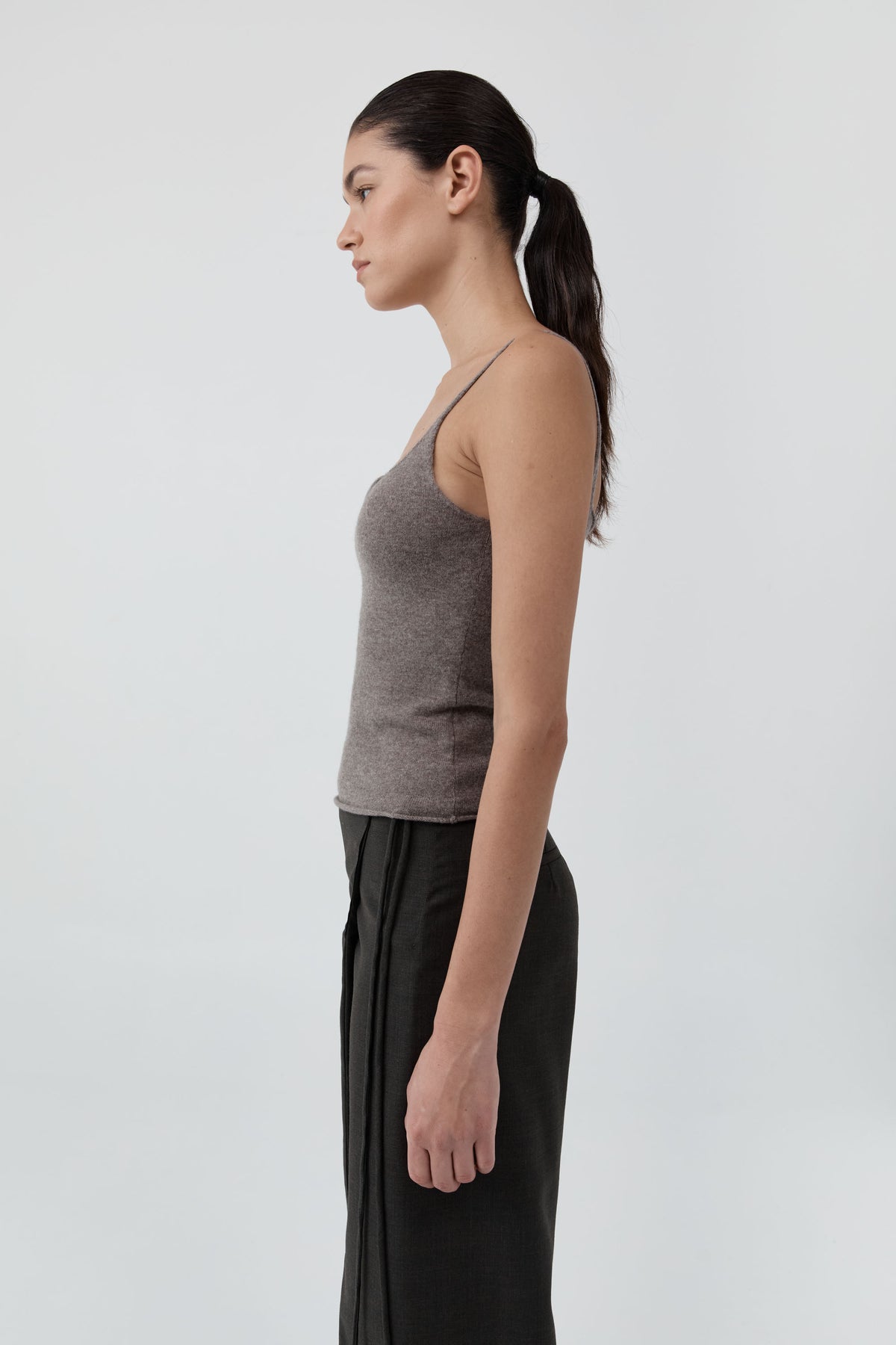 St Agni | Merino Wool Slim Tank - Vapor