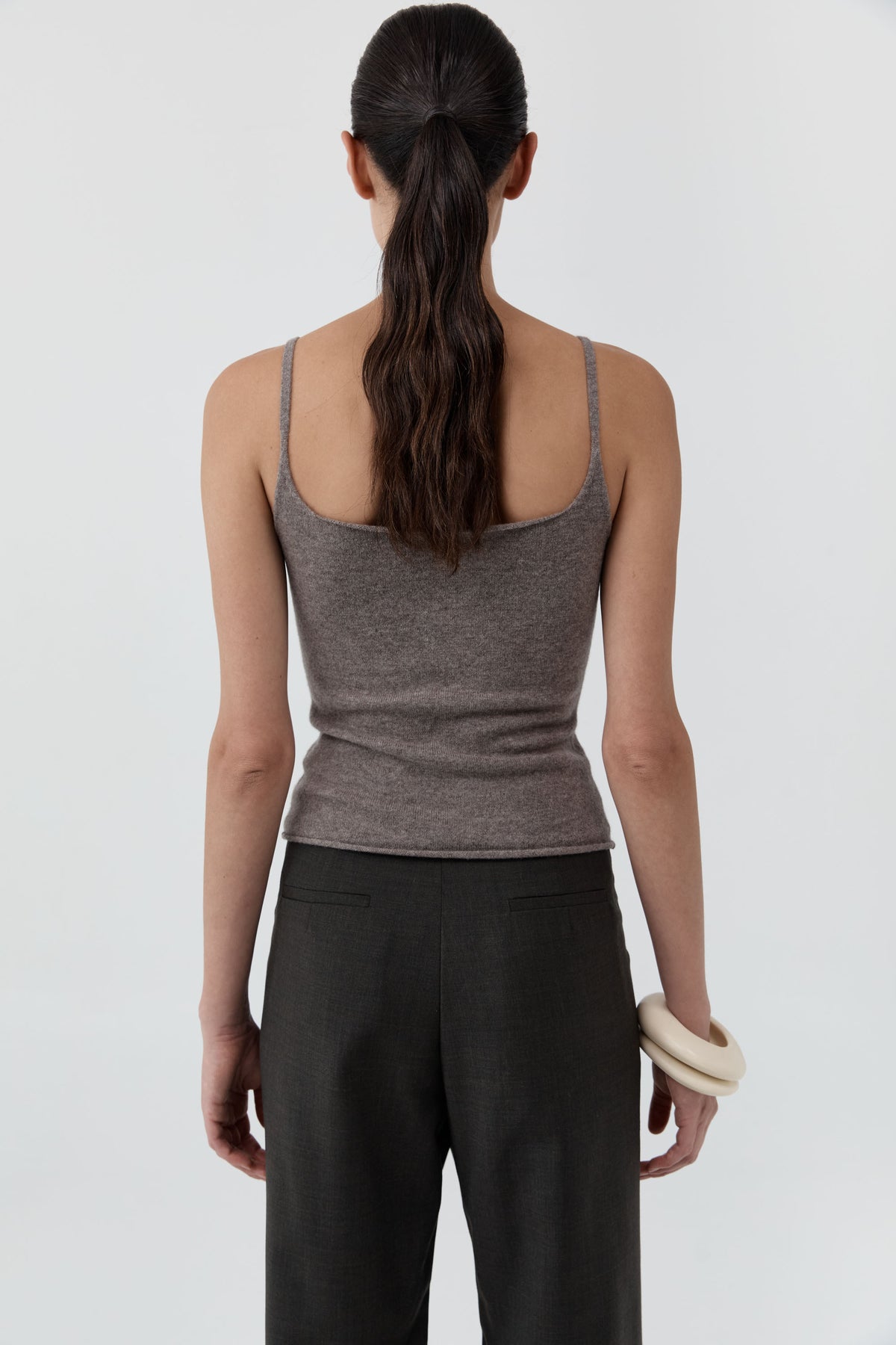 St Agni | Merino Wool Slim Tank - Vapor