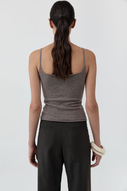St Agni | Merino Wool Slim Tank - Vapor