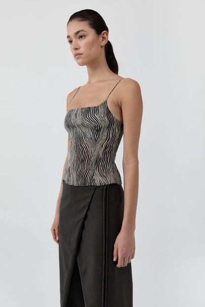 St Agni | Savannah Silk Cami - Sand