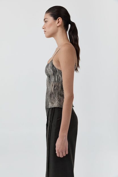 St Agni | Savannah Silk Cami - Sand
