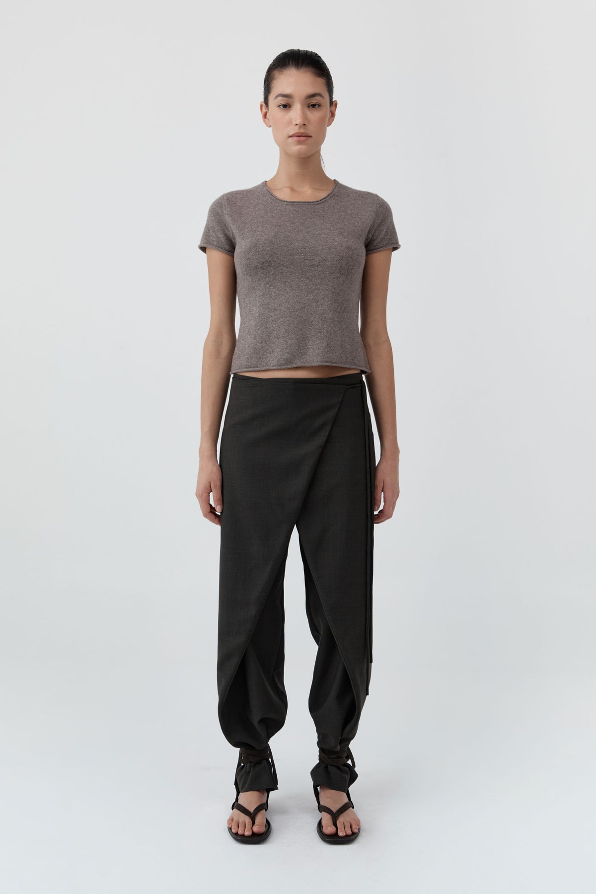 St Agni | Fine Merino Wool Baby Tee - Vapor