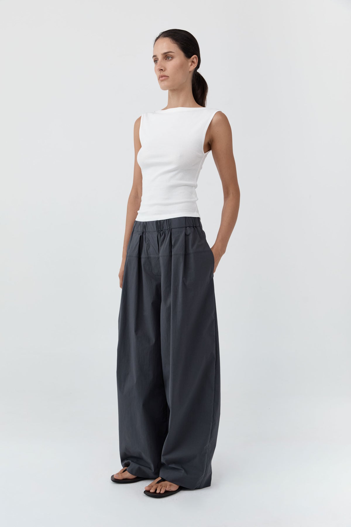 St Agni | Organic Cotton Ballerina Top - White