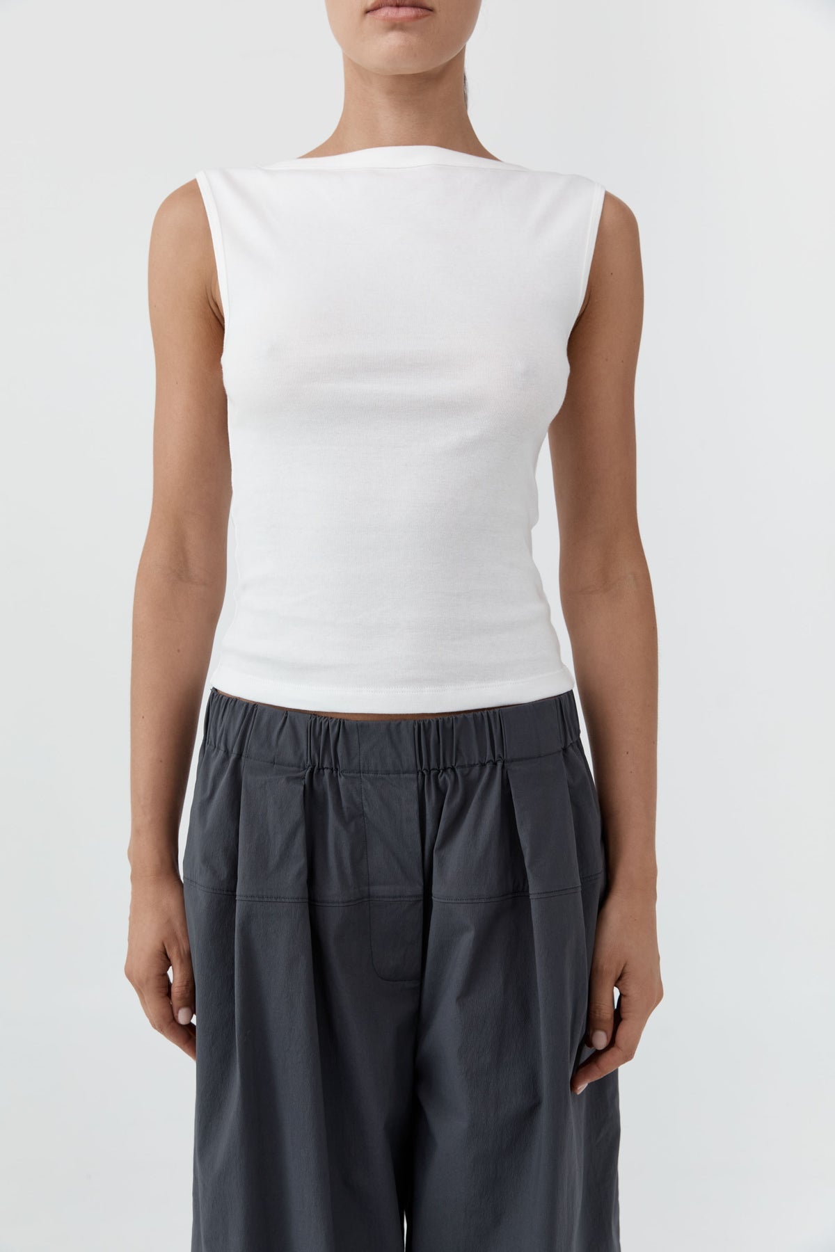 St Agni | Organic Cotton Ballerina Top - White