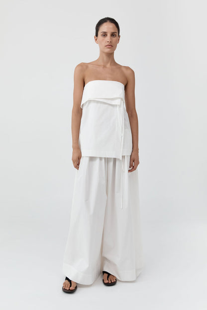 St Agni | Strapless Wrap Top - Off White