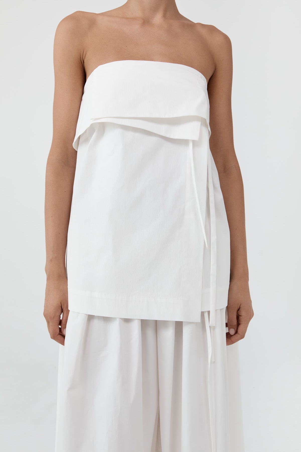 St Agni | Strapless Wrap Top - Off White