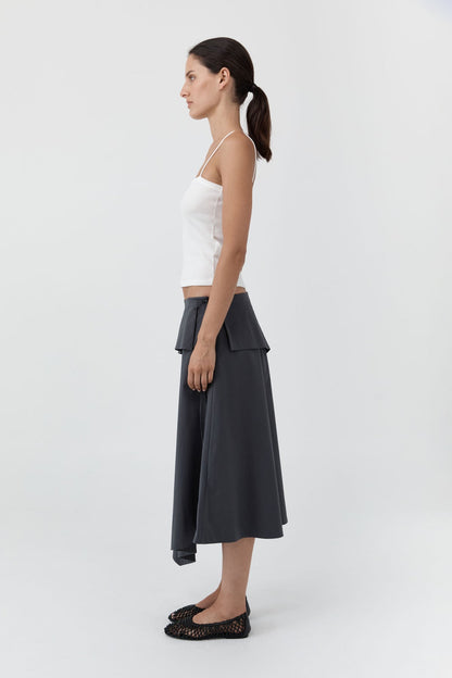 St Agni | Organic Cotton Square Neck Cami - White