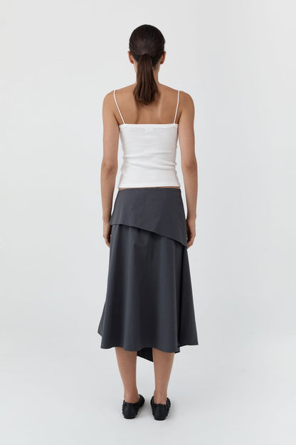 St Agni | Organic Cotton Square Neck Cami - White