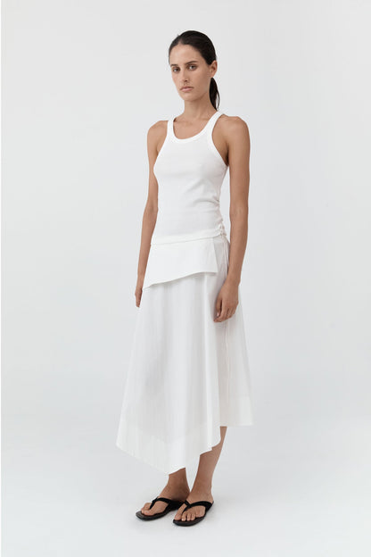 St Agni | Organic Cotton Racer Singlet - White