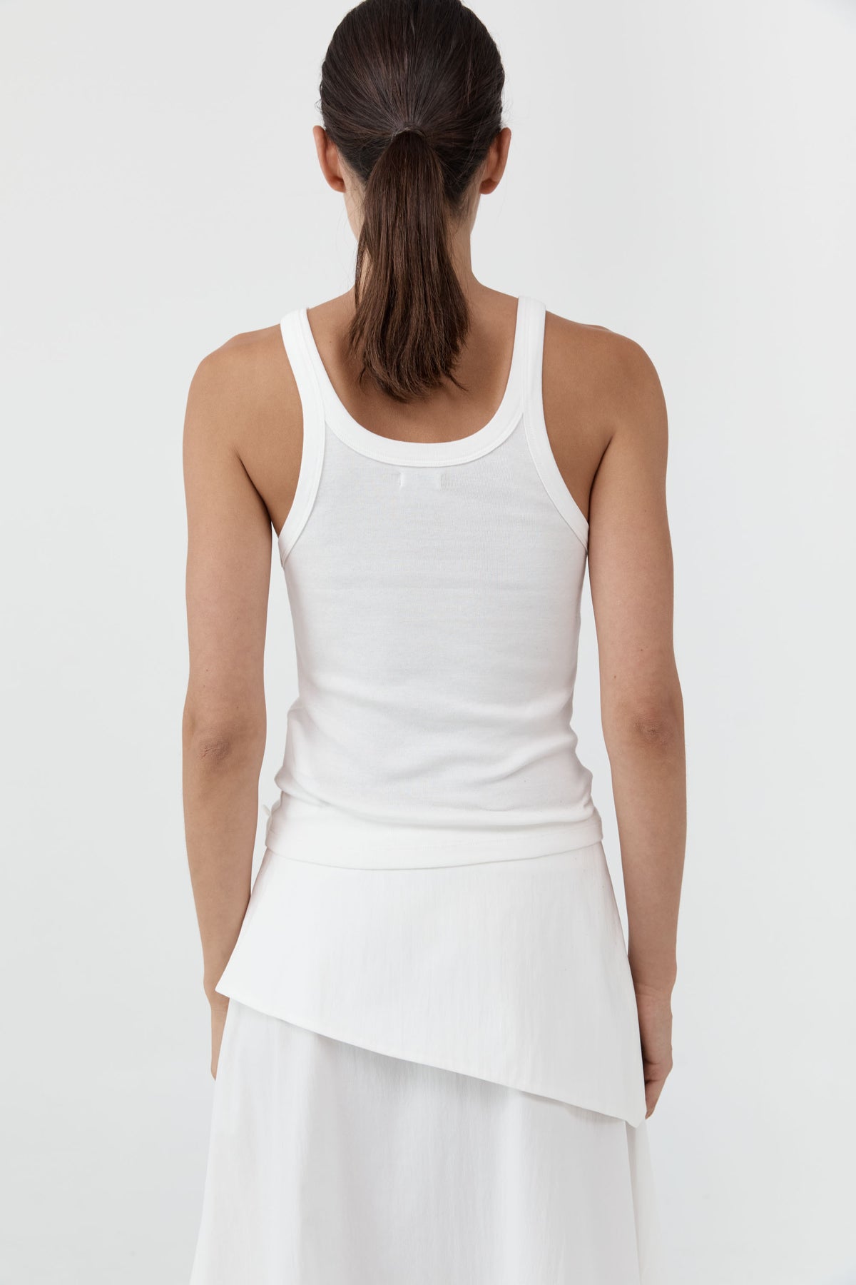 St Agni | Organic Cotton Racer Singlet - White
