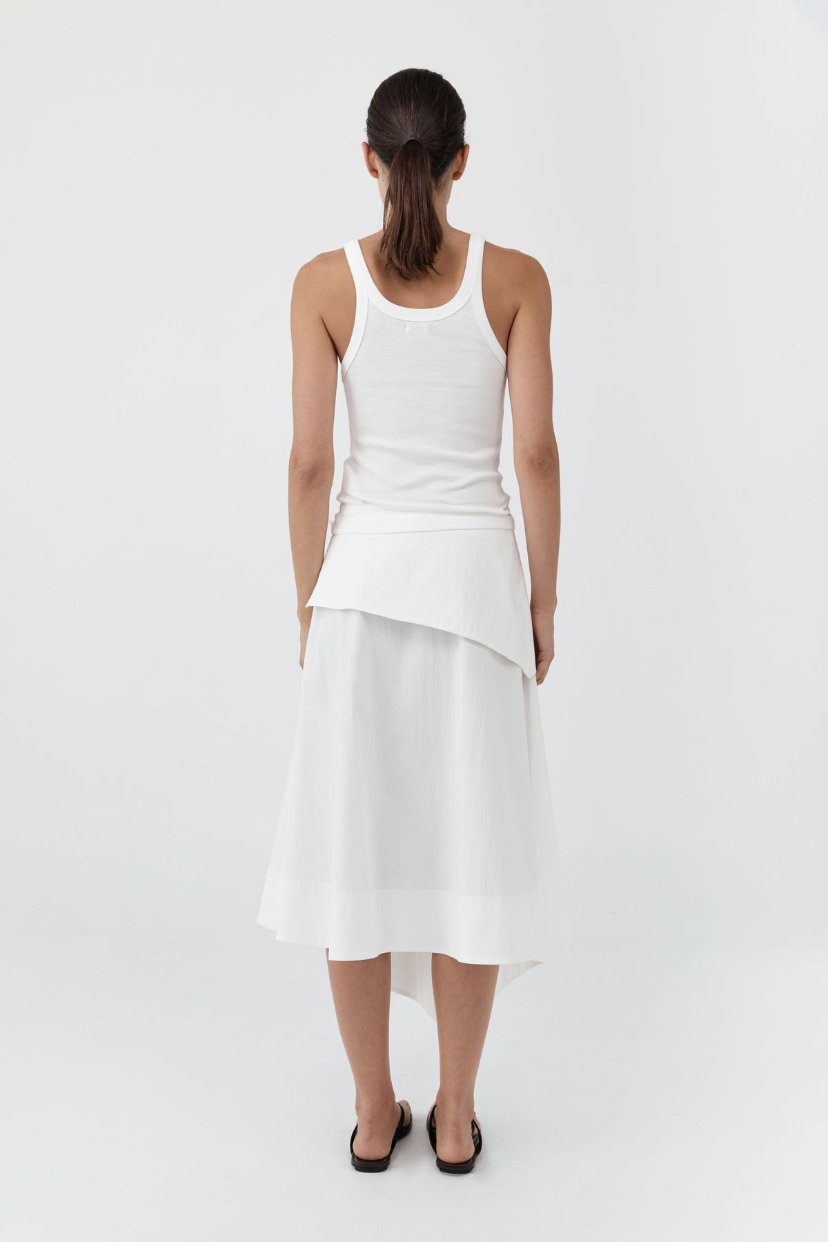 St Agni | Organic Cotton Racer Singlet - White