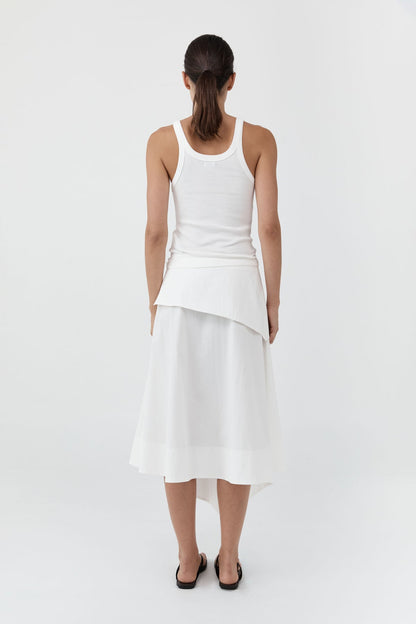 St Agni | Organic Cotton Racer Singlet - White
