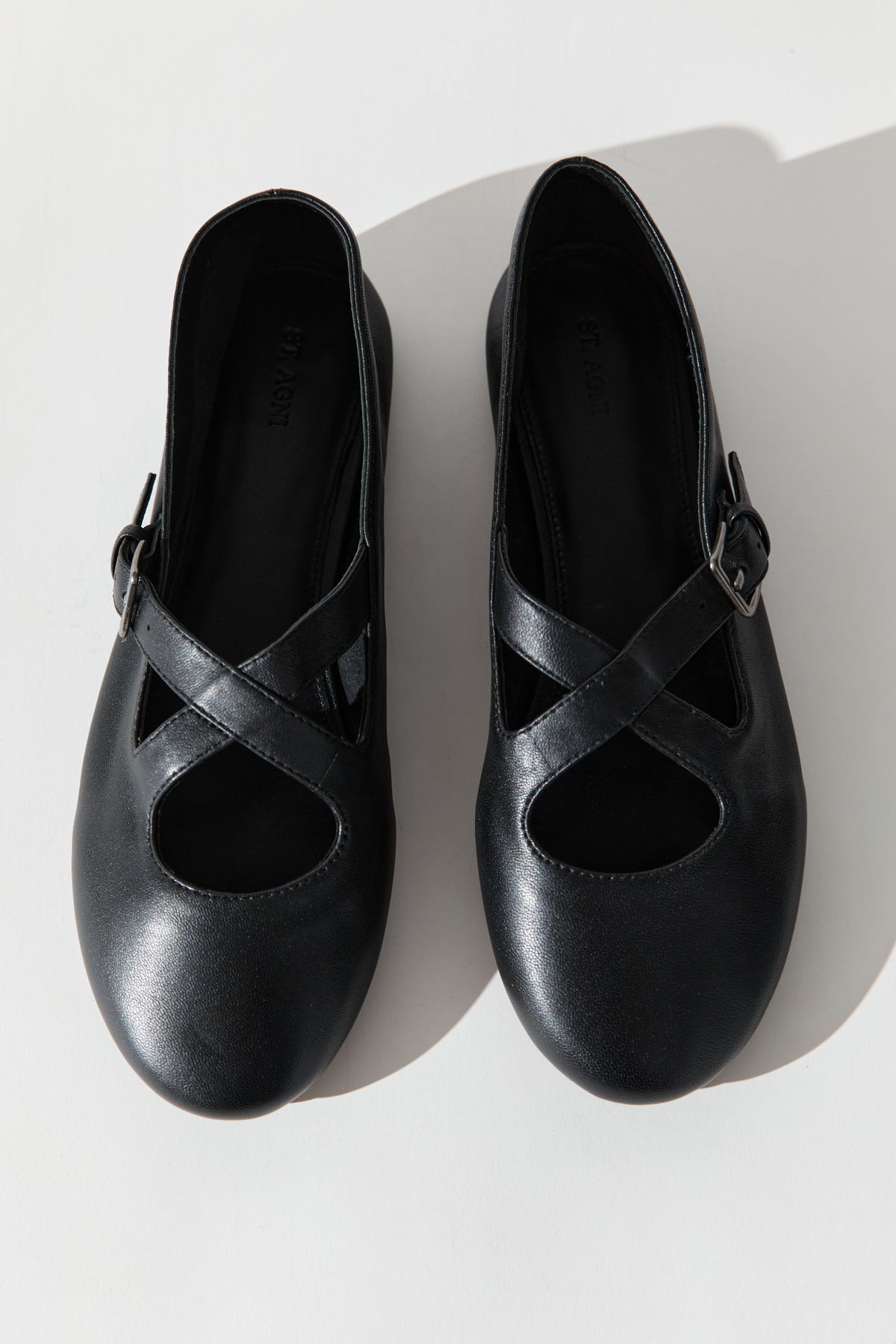 St Agni | Ballerina Flat - Black