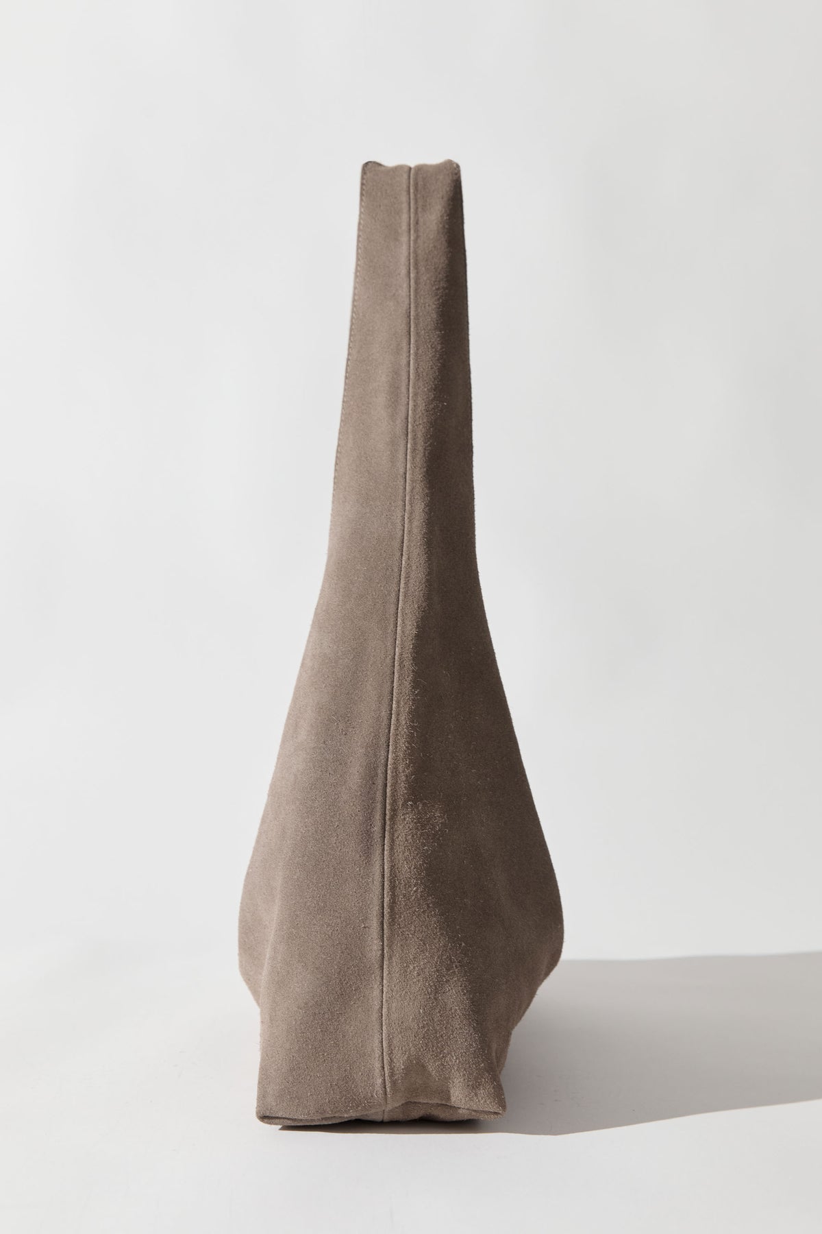St Agni | Suede Soft Bag - Pebble