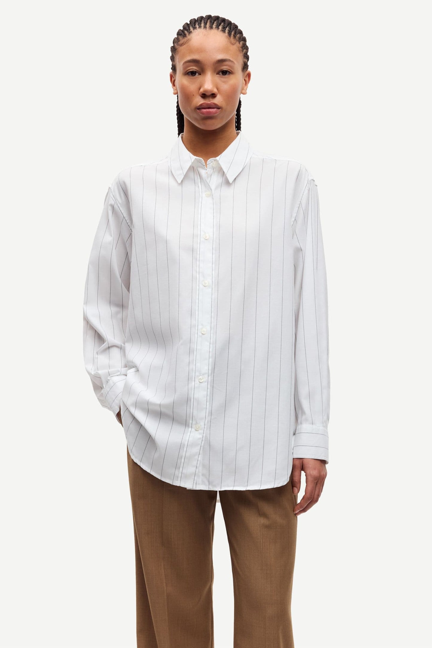 Samsoe Samsoe | Salova Shirt - White Pin St.