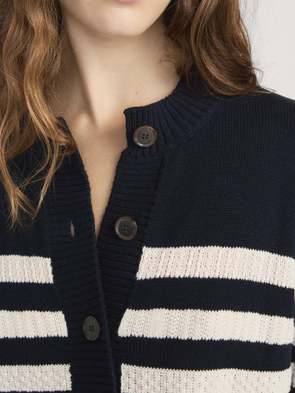Frame Denim | The Variation Femme Cardi - Navy Multi