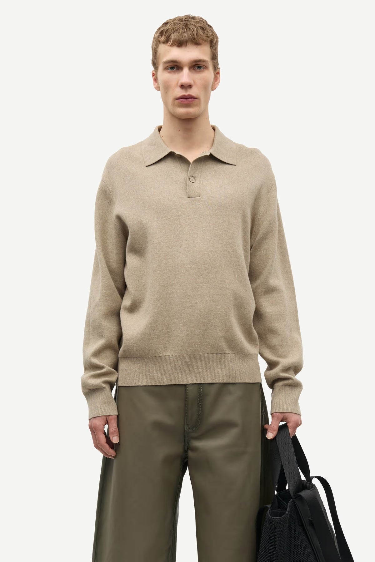 Samsoe Samsoe | Sanino Polo - Aluminum Mel.