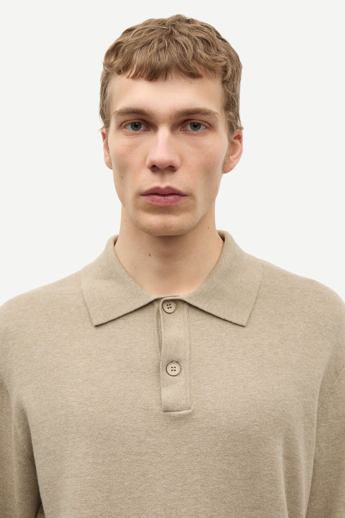 Samsoe Samsoe | Sanino Polo - Aluminum Mel.