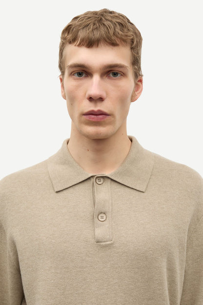 Samsoe Samsoe | Sanino Polo - Aluminum Mel.