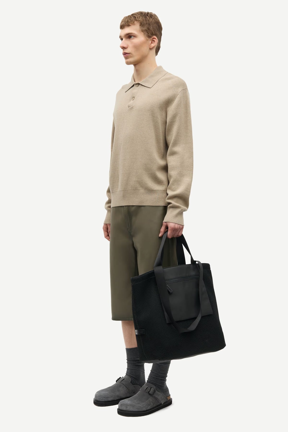 Samsoe Samsoe | Sanino Polo - Aluminum Mel.
