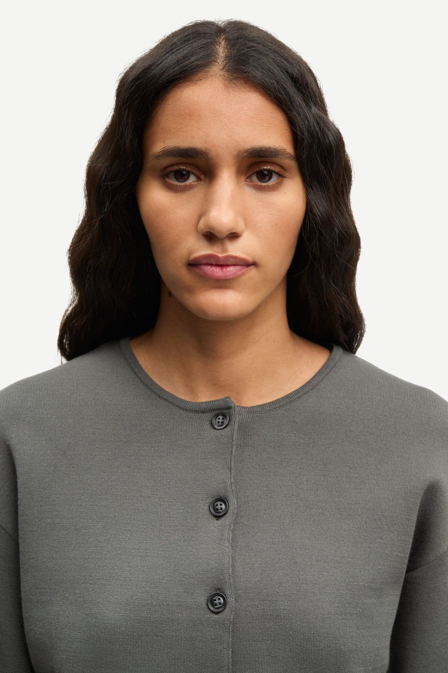 Samsoe Samsoe | Saanne Cardigan - Gunmetal