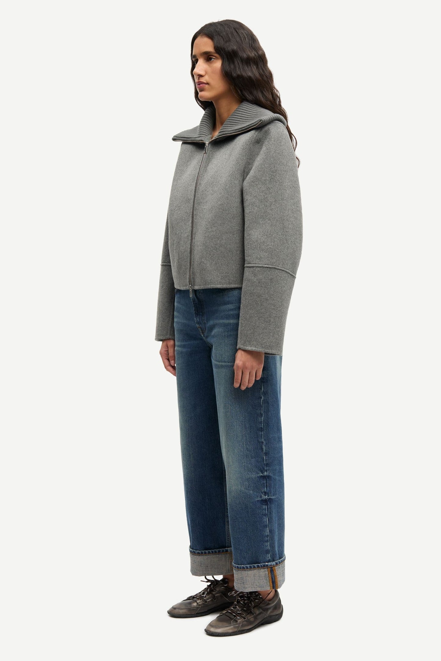 Samsoe Samsoe | Sacleo Jacket - Gun Metal Mel.