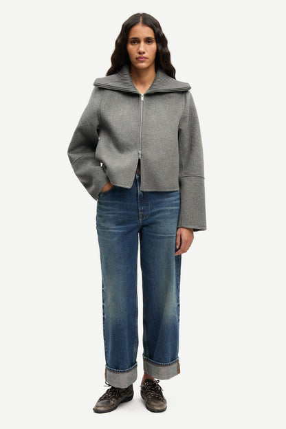 Samsoe Samsoe | Sacleo Jacket - Gun Metal Mel.