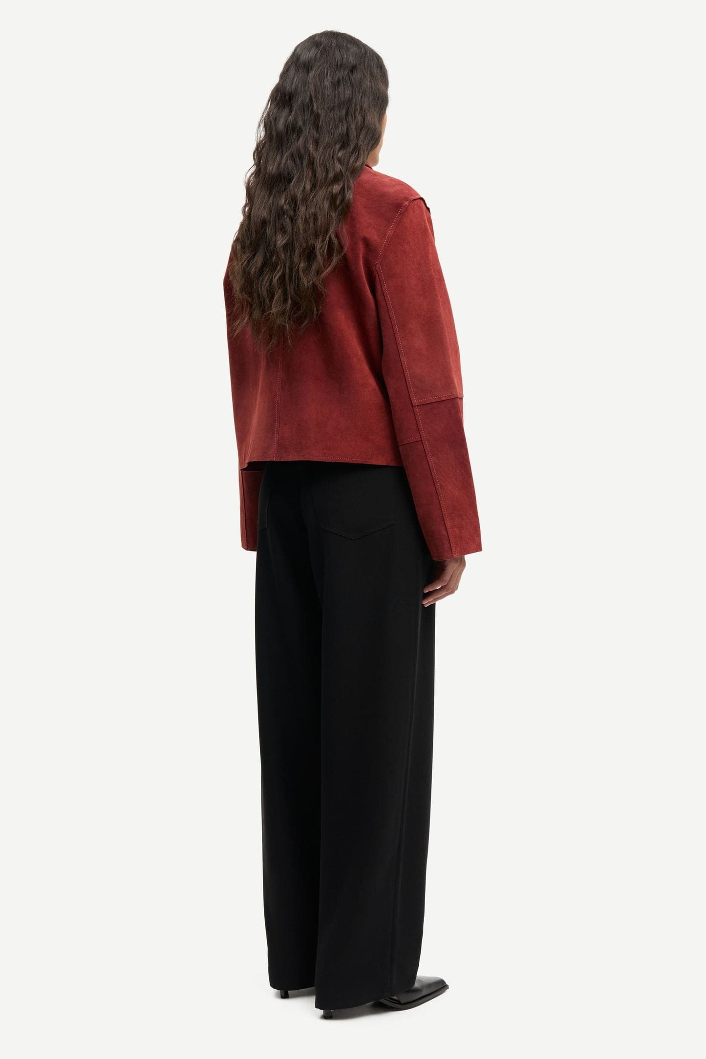 Samsoe Samsoe | Salylo Suede Jacket - Fired Brick
