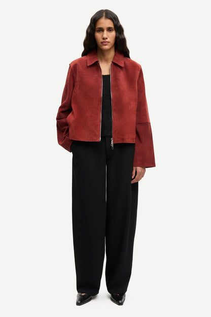 Samsoe Samsoe | Salylo Suede Jacket - Fired Brick